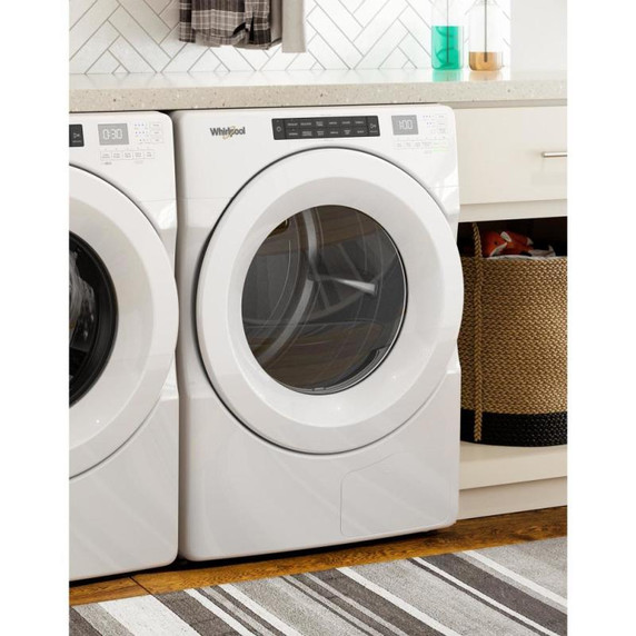 Whirlpool® Sécheuse à pompe de chaleur à chargement frontal avec commandes tactiles intuitives et contrôle perfectionné d’humidité - 7.4 pi cu YWHD560CHW