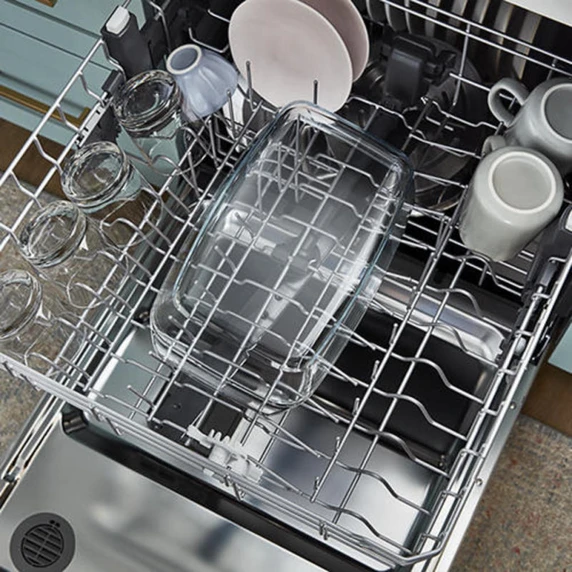 Whirlpool® Lave-vaisselle silencieux avec 3e panier et poignée encastrée - 51 dBA WDP730HAMZ
