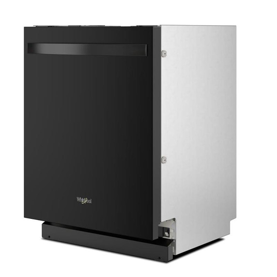 Whirlpool® Lave-vaisselle affleurant aux armoires en noir avec 3ᵉ panier - 44 dBA WDT550SAPB