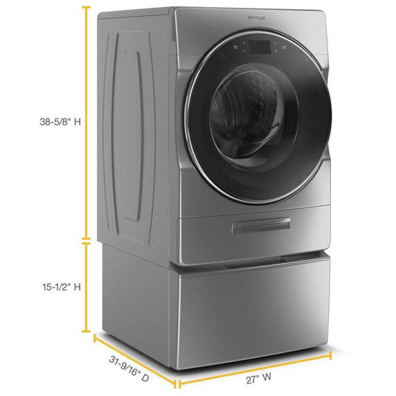 Whirlpool® Piédestal avec rangement pour laveuse et sécheuse à chargement frontal, 15.5 po (39,4 cm) WFP2715HC