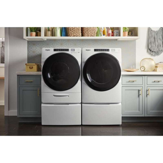 Whirlpool® Piédestal avec rangement pour laveuse et sécheuse à chargement frontal, 15.5 po (39,4 cm) WFP2715HW