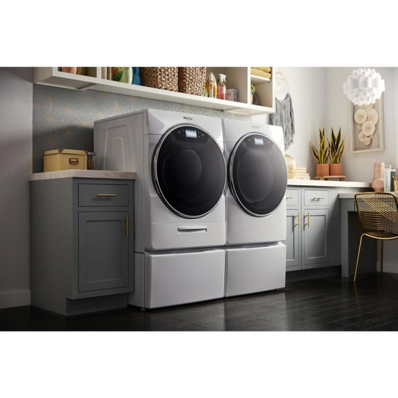Whirlpool® Piédestal avec rangement pour laveuse et sécheuse à chargement frontal, 15.5 po (39,4 cm) WFP2715HW