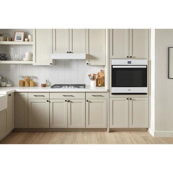 Whirlpool® Four mural simple avec friture à air si connecté de 4.3 pi cu WOES5027LW