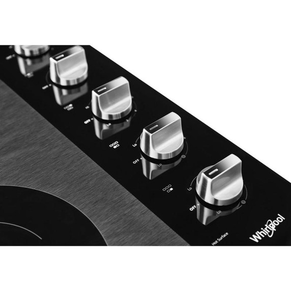 Whirlpool® Table de cuisson électrique en vitrocéramique avec deux éléments radiants doubles - 30 po WCE77US0HS