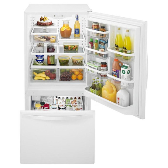 Whirlpool® Réfrigérateur à congélateur inférieur avec tiroir congélateur - 33 po - 22 pi cu WRB322DMBW