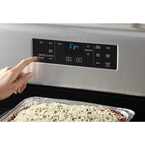 Whirlpool® Cuisinière au gaz non encastrée avec autonettoyage réglable - 5 pi cu WFG510S0HS