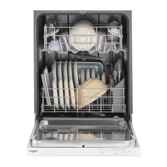 Whirlpool® Lave-vaisselle avec cycle d’amplification et lavage à triple filtration de 24 po - 55 dBA WDP540HAMW