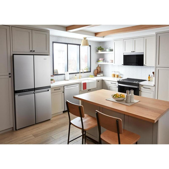 Whirlpool® Four à micro-ondes à hotte intégrée encastré au design affleurant avec friture à air YWMMF7330RZ