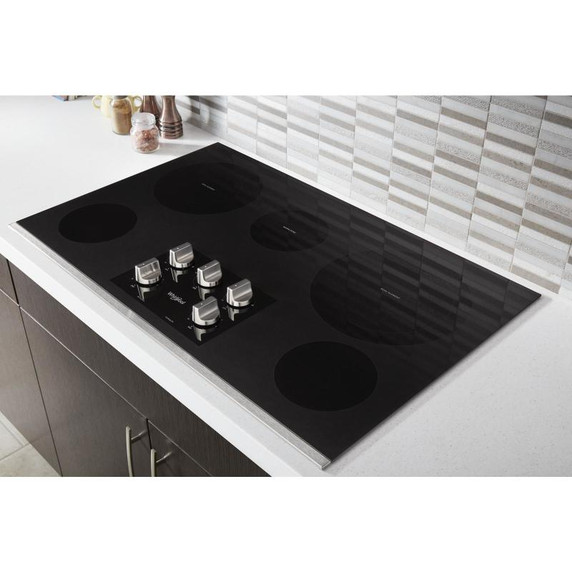 Whirlpool® Table de cuisson électrique en vitrocéramique avec deux éléments radiants doubles - 36 po WCE77US6HS Whirlpool® Table de cuisson électrique en vitrocéramique avec deux éléments radiants doubles - 36 po WCE77US6HS