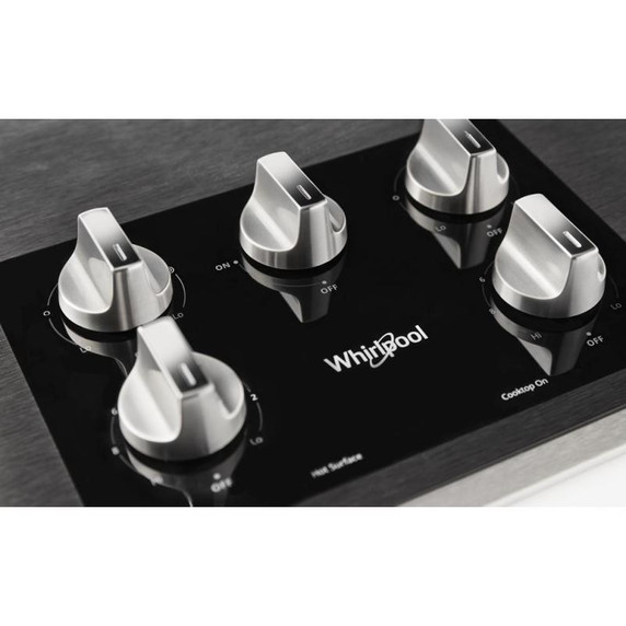 Whirlpool® Table de cuisson électrique en vitrocéramique avec deux éléments radiants doubles - 36 po WCE77US6HS