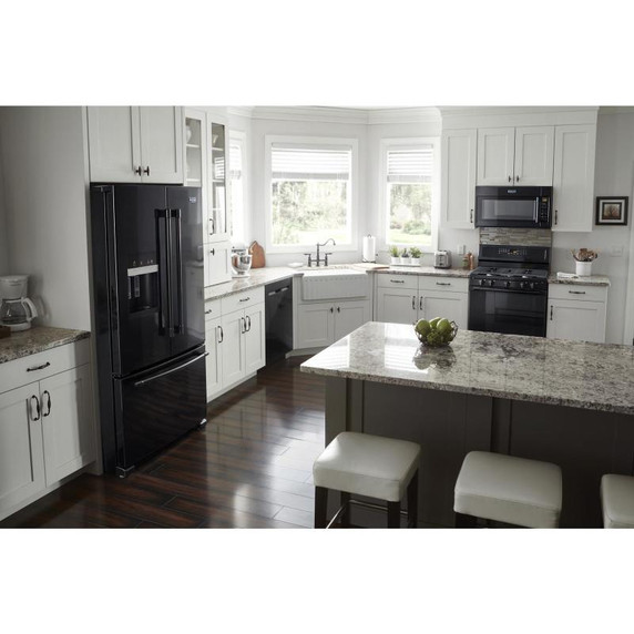 Maytag® Réfrigérateur à portes françaises avec fonction PowerCold® - 36 po - 25 pi cu MFI2570FEB Maytag® Réfrigérateur à portes françaises avec fonction PowerCold® - 36 po - 25 pi cu MFI2570FEB