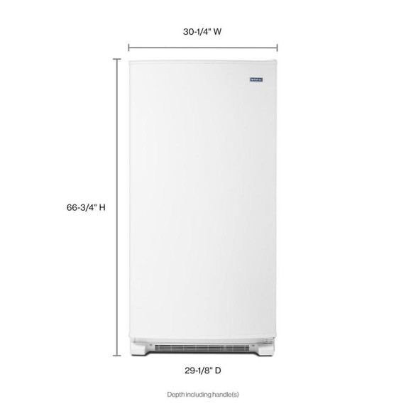 Maytag® Congélateur vertical sans givre avec éclairage à DEL, 18 pi³ MZF34X18FW