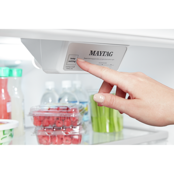 Maytag® Réfrigérateur à congélateur supérieur et fonction PowerCold®, 30 po, 18 pi3 MRT118FFFH