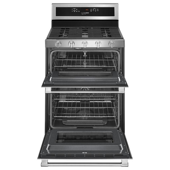 Maytag® Cuisinière au gaz à four double avec convection véritable - 30 po - 6 pi cu MGT8800FZ