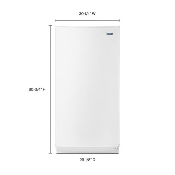 Maytag® Congélateur vertical sans givre avec option de congélation rapide - 16 pi³ MZF34X16DW