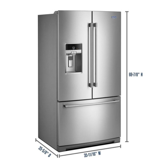 Maytag® Réfrigérateur à portes françaises, 36 po, 27 pi³ MFT2772HEZ Maytag® Réfrigérateur à portes françaises, 36 po, 27 pi³ MFT2772HEZ