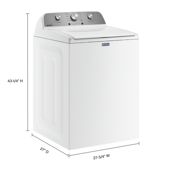 Maytag® Laveuse à chargement vertical avec remplissage profond - 5.2 pi cu CEI MVW4505MW