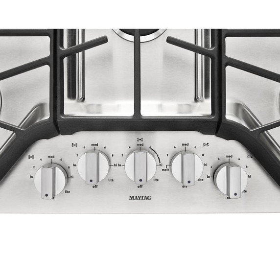 Maytag® Table de cuisson au gaz avec 5 brûleurs de puissance Power™ - 36 po MGC7536DS