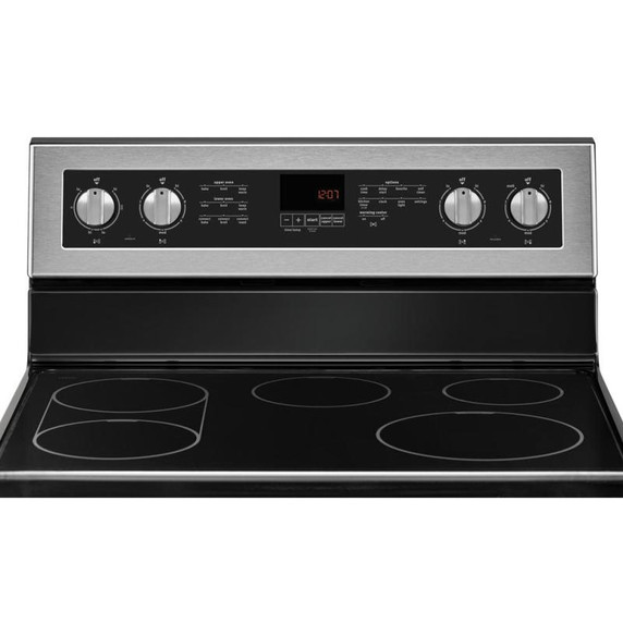 Maytag® Cuisinière électrique à four double et convection véritable - 30 po - 6.7 pi cu YMET8800FZ