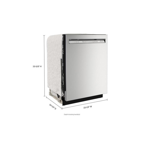 Kitchenaid® Lave-vaisselle à fini PrintShield™ avec troisième panier et jets MaxJet™ à 360° - 44 dBA KDFM404KPS