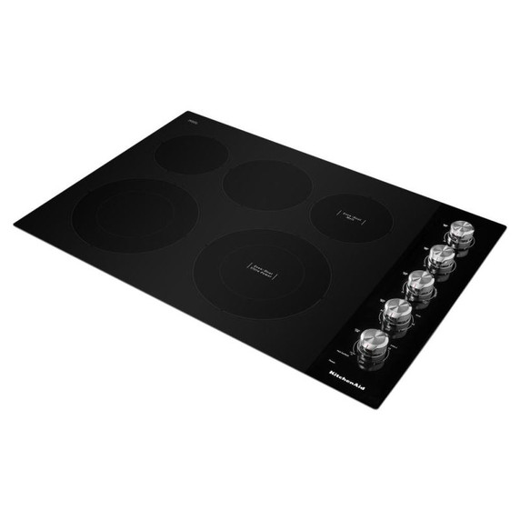 Kitchenaid® Table de cuisson électrique avec 5 éléments et boutons de commande - 30 po KCES550HBL