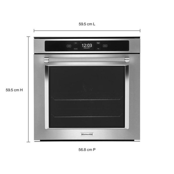 Kitchenaid® Four mural simple à convection véritable de 24 po YKOSC504PPS