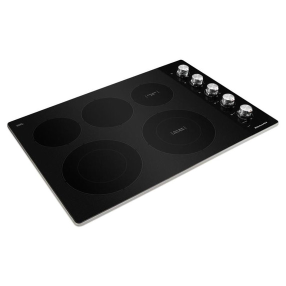 Kitchenaid® Table de cuisson électrique avec 5 éléments et boutons de commande - 30 po KCES550HSS