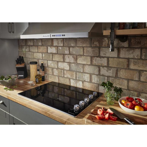 Kitchenaid® Table de cuisson électrique avec 5 éléments et boutons de commande - 30 po KCES550HSS