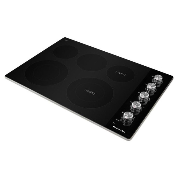 Kitchenaid® Table de cuisson électrique avec 5 éléments et boutons de commande - 30 po KCES550HSS