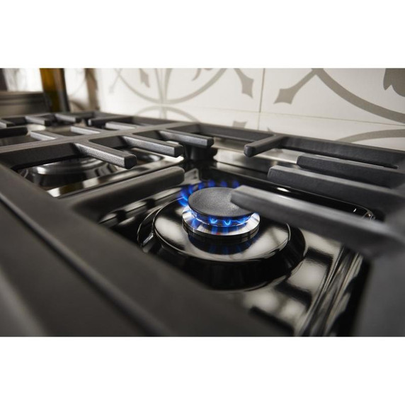 Cuisinière commerciale intelligente bicombustible KitchenAid® avec plaque chauffante, 48 po KFDC558JMH Cuisinière commerciale intelligente bicombustible KitchenAid® avec plaque chauffante, 48 po KFDC558JMH