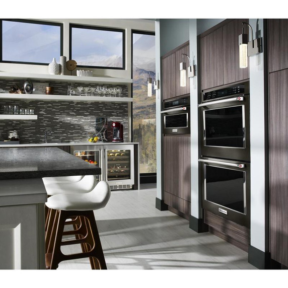 Kitchenaid® Four à micro-ondes encastré avec cuisson à convection - 900 watts - 30 po KMBP100EBS Kitchenaid® Four à micro-ondes encastré avec cuisson à convection - 900 watts - 30 po KMBP100EBS