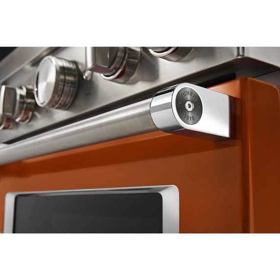 Kitchenaid® Cuisinière commerciale intelligente bicombustible avec 4 brûleurs - 30 po KFDC500JSC