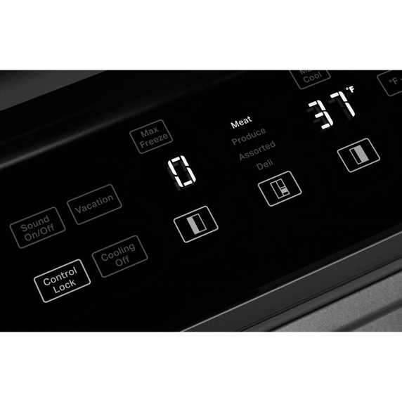 Kitchenaid® Réfrigérateur encastré côte à côte avec distributeur d'eau et de glaçons - 48 po - 29.4 pi cu KBSD708MBS