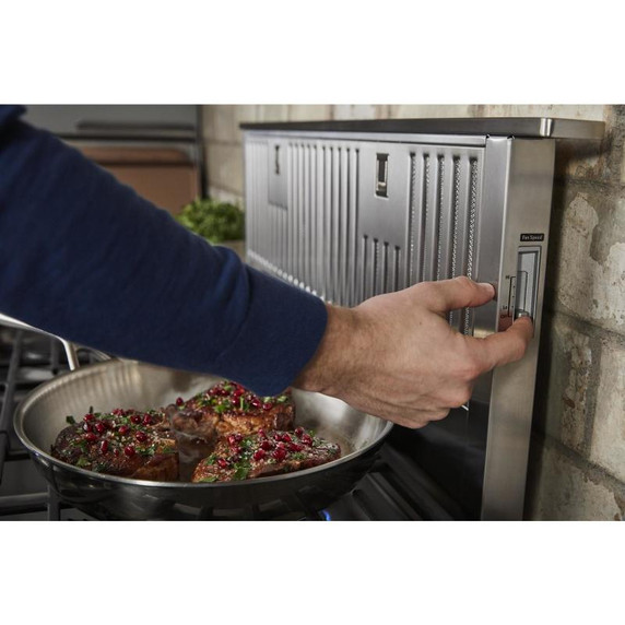Kitchenaid® Table de cuisson au gaz avec 5 brûleurs et à plaque chauffante - 36 po KCGS956ESS