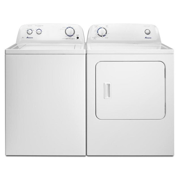 Amana® Sécheuse au gaz à chargement vertical de 6.5 pi cu avec contrôle de séchage automatique NGD4655EW