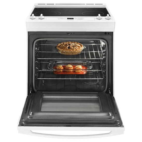 Cuisinière électrique à commandes frontales Amana® de 30 po YAES6603SFW Cuisinière électrique à commandes frontales Amana® de 30 po YAES6603SFW