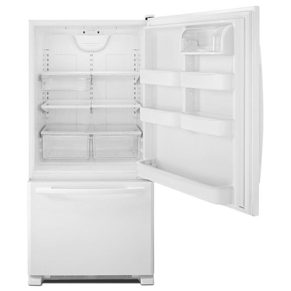 Réfrigérateur à congélateur inférieur Amana® 22 pi cu à grande capacité ABB2224BRW