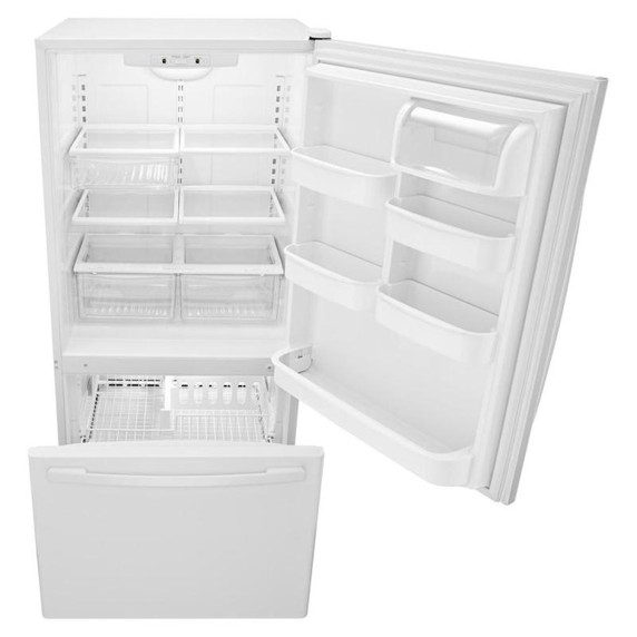 Réfrigérateur à congélateur inférieur Amana® 22 pi cu à grande capacité ABB2224BRW