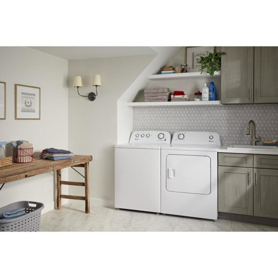 Amana® Laveuse à chargement vertical avec agitateur haute efficacité à double action, 4.4 pi3 NTW4519JW