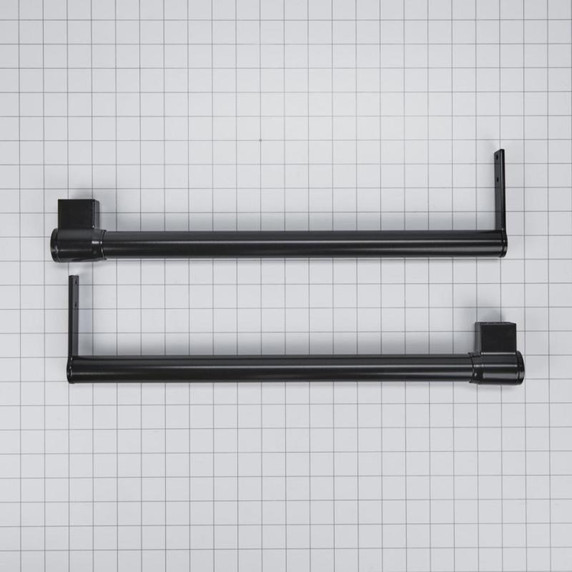 Trousse de poignées pour réfrigérateur à congélateur supérieur noir W10721893