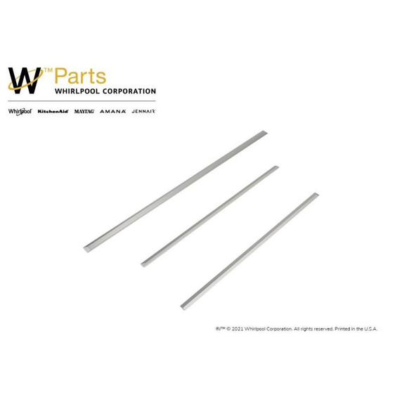 Trousse de garniture pour cuisinière coulissante, acier inoxydable W10675028