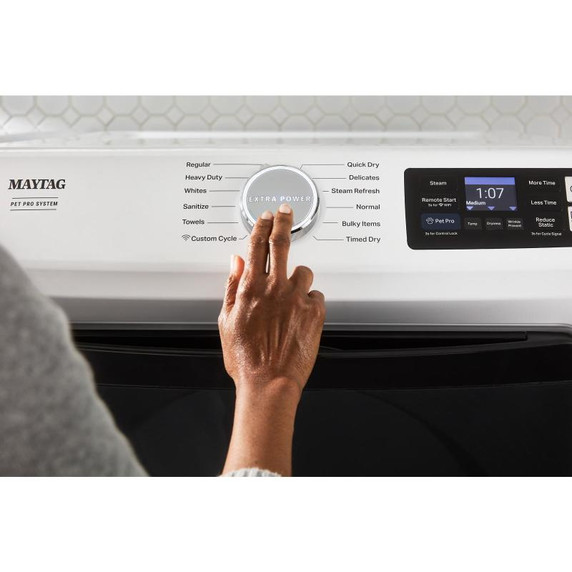 Maytag® Sécheuse au gaz intelligente Animal Pet Pro - 7.4 pi cu MGD7020RW