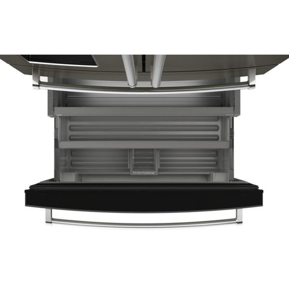 Réfrigérateur à portes françaises multiples KitchenAid® avec intérieur platine KRMF536RBS