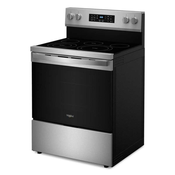 Whirlpool® Cuisinière électrique Energy Star avec cuisson à air, friture à air sans préchauffage et nettoyage automatique - 30 po YWFES5030RZ