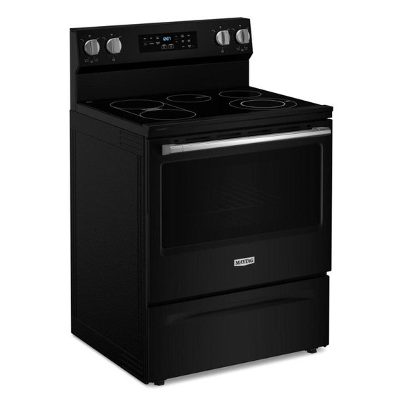 Maytag® Cuisinière électrique à convection avec friture et cuisson à air sans préchauffage - 30 po - 5,3 pi cu YMFES6030RB