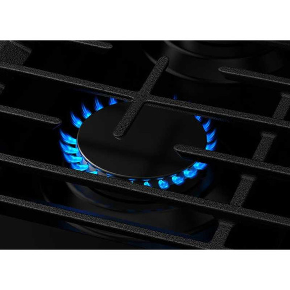 Whirlpool® Cuisinière au gaz intelligente de 30 pouces avec technologie de cuisson à air, auto-nettoyage/netoyage à la vapeur, préchauffage rapide avec capacité de 5.3 pi cu WFGS7530RZ