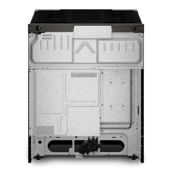 Whirlpool® Cuisinière au gaz intelligente à commandes frontales de 30 pouces avec technologie de cuisson à air, vapeur/auto-nettoyage, préchauffage à grande vitesse et capacité de 5.3 pi cu WSGS7530RV