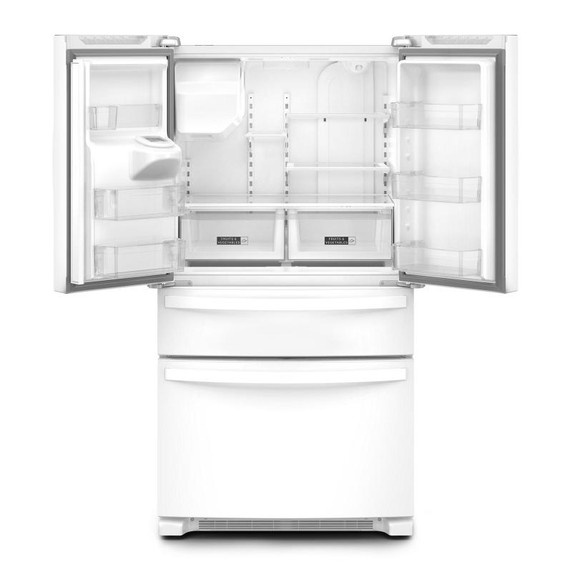 Whirlpool® Réfrigérateur à portes françaises et congélateur inférieur - 36po - 25picu WRMF3636RW