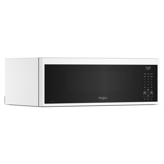 Whirlpool® Four à micro-ondes intelligent à hotte intégrée et profil bas de 1,1 pi cu avec ventilation de 450 pi³/min à 4 vitesses YWMML5530RW