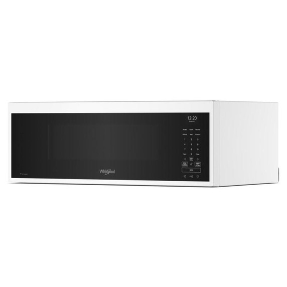 Whirlpool® Four à micro-ondes intelligent à hotte intégrée et profil bas de 1,1 pi cu avec ventilation de 450 pi³/min à 4 vitesses YWMML5530RW